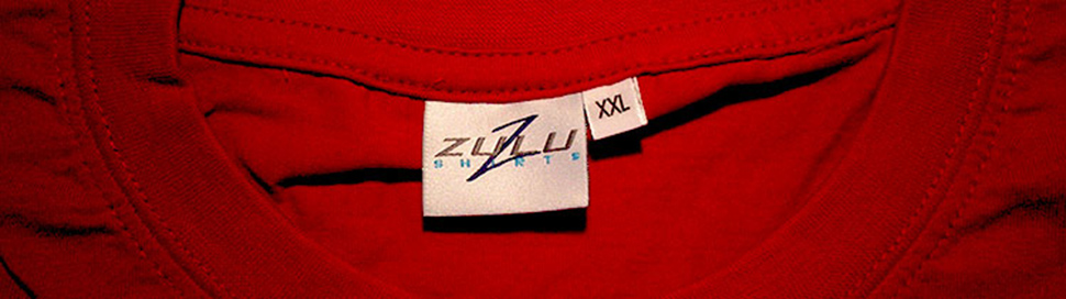 Eigenes Etikett im Nacken