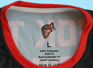 Sublimationsdruck Pflegeetikett